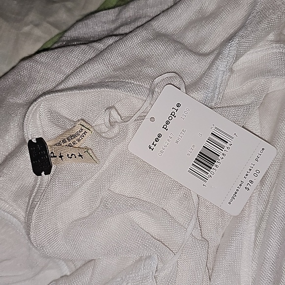 NWT Free People We the Free On My Mind Oversized V Neck Linen Blend Shirt - Picture 6 of 8